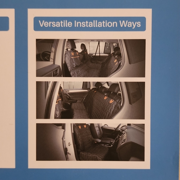 Dog Luxury Car SUV 4 in 1 Seat Cover Scratch Proof Pet Car Seat Belt GEGD093AB - Picture 9 of 13